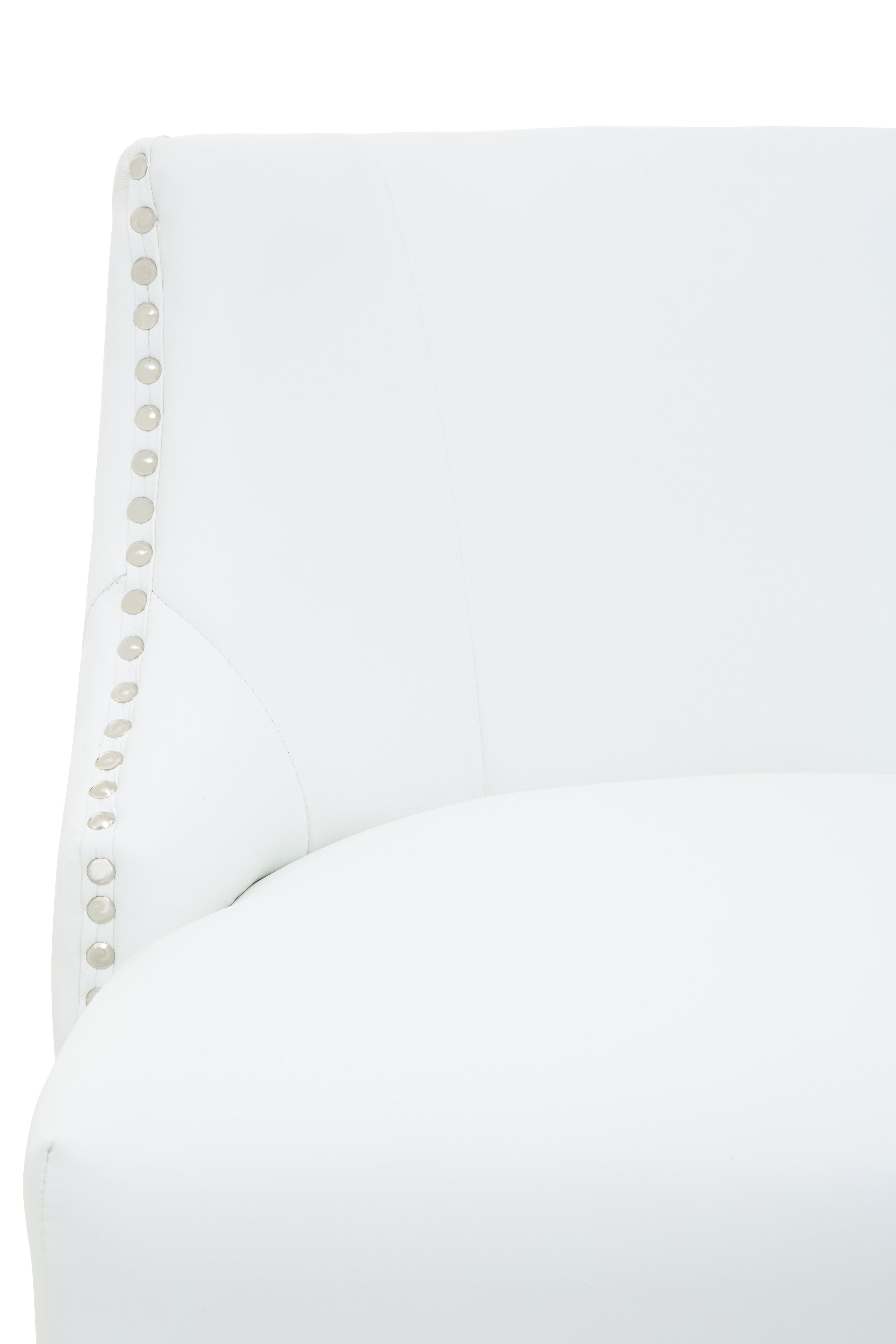 Candace Townhouse Stud White Detail Bar Stool